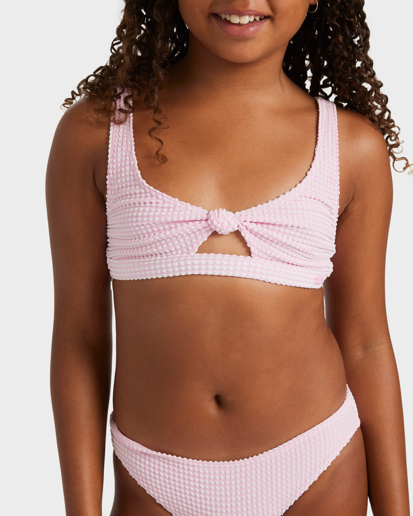 Girls 8-16 Daisy Check Bralette Two Piece