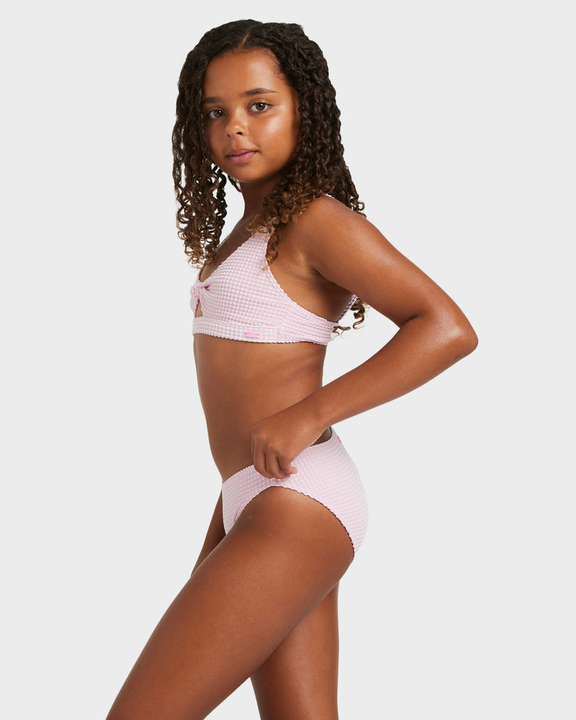 Girls 8-16 Daisy Check Bralette Two Piece