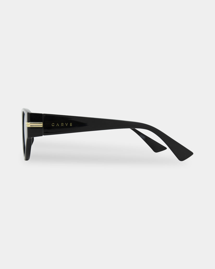 Womens Rhode Gloss Black Round Sunglasses