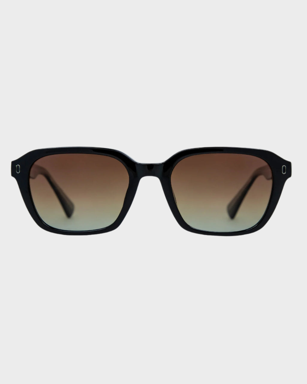 Womens Del Ray Gloss Black Brown Ploarized Sunglasses