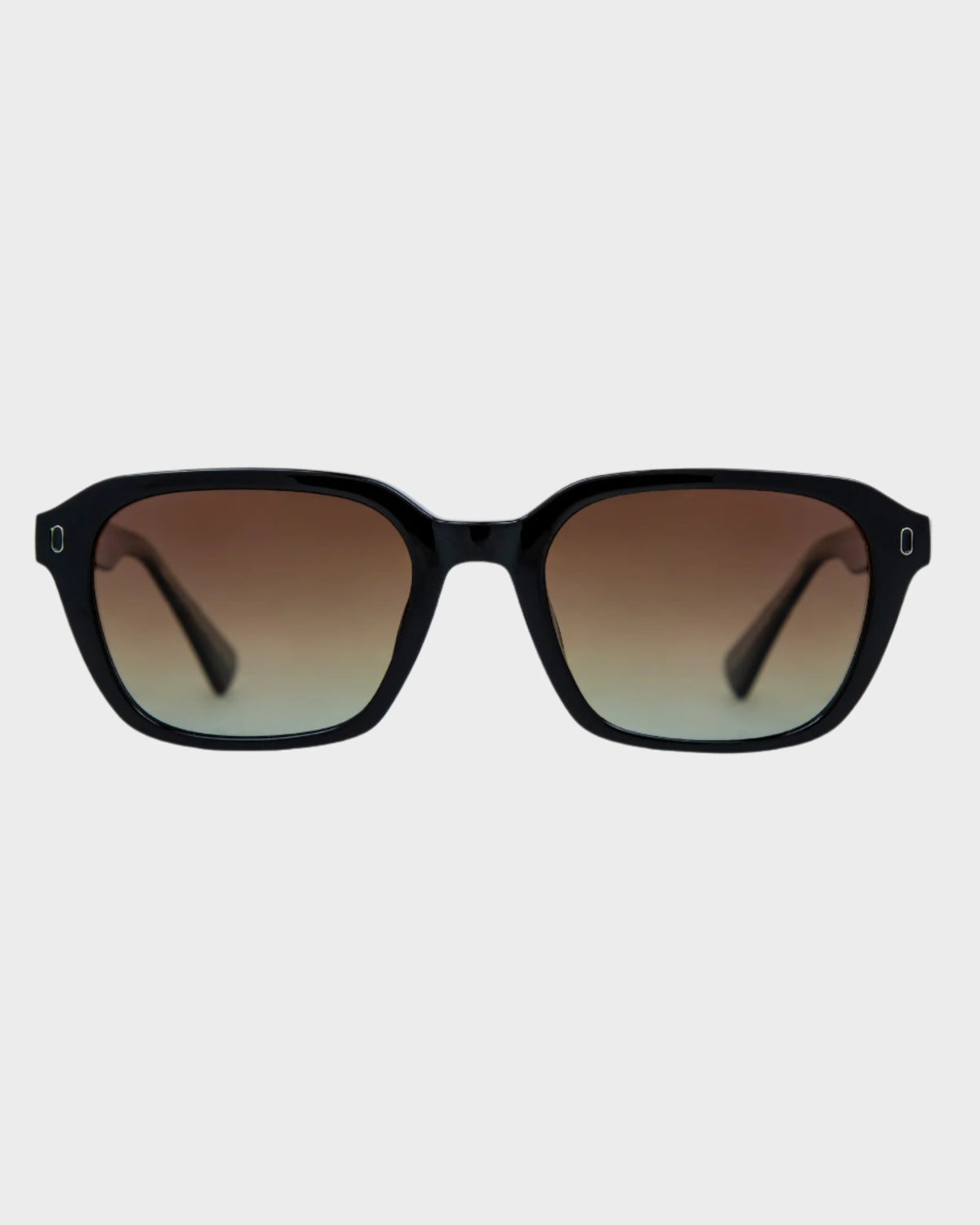 Womens Del Ray Gloss Black Brown Ploarized Sunglasses