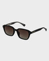 Womens Del Ray Gloss Black Brown Ploarized Sunglasses