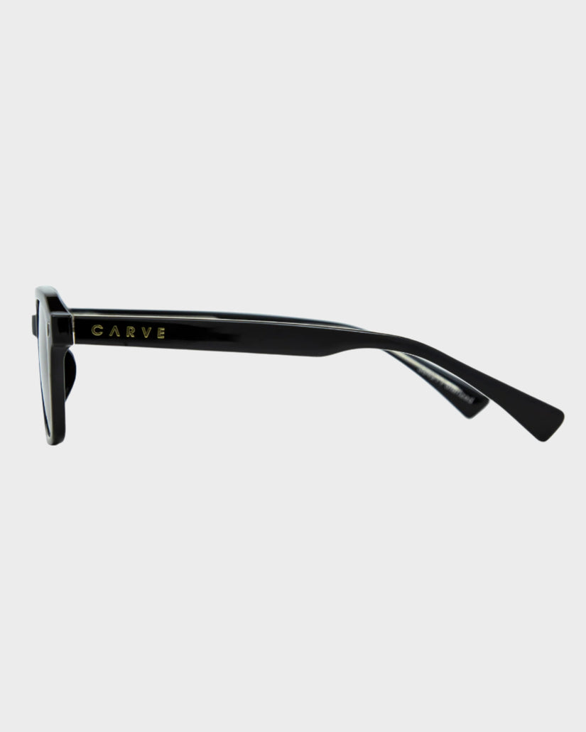 Womens Del Ray Gloss Black Brown Ploarized Sunglasses
