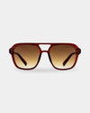 Londyn Crystal Pecan Nrown Square Sunglasses