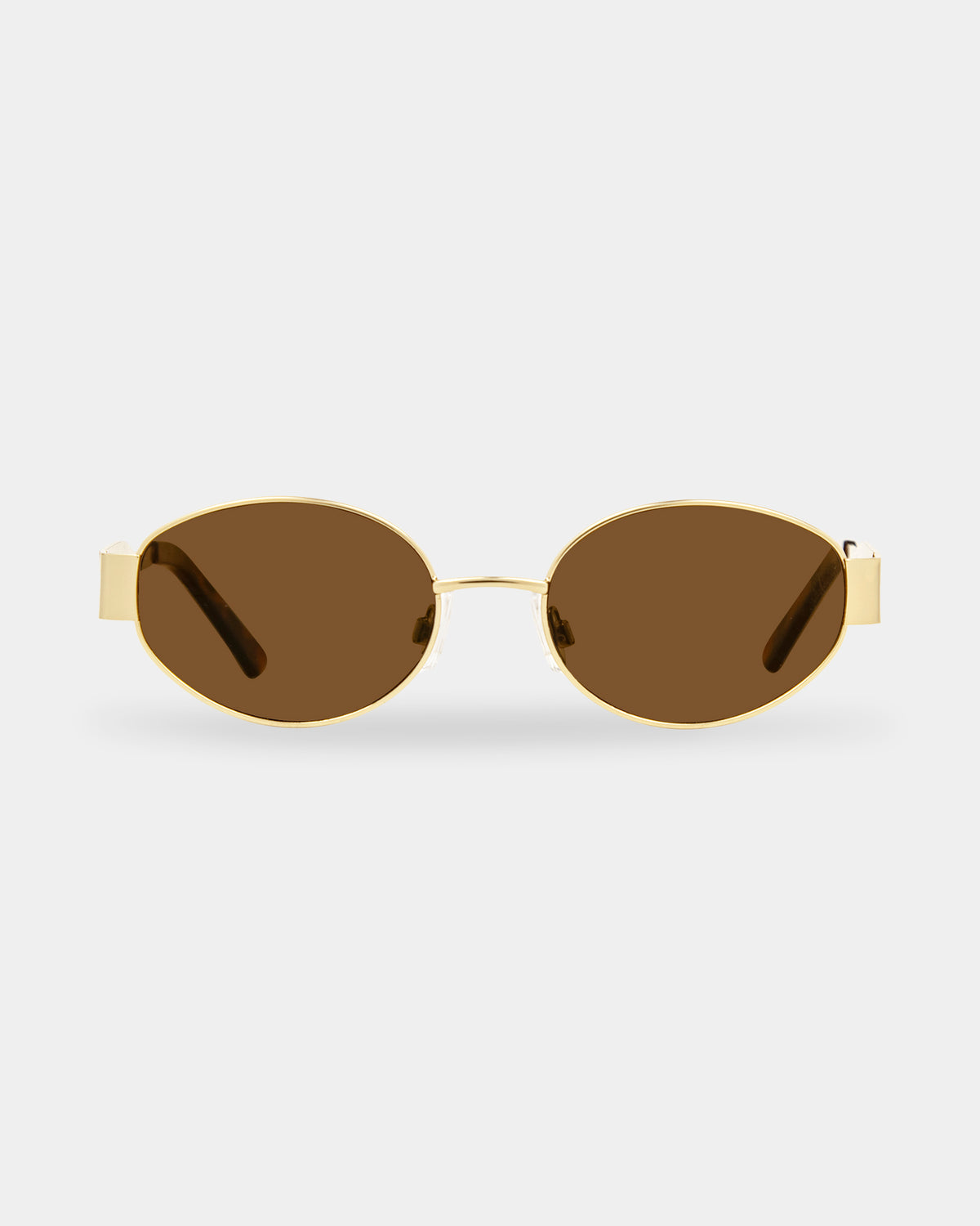 Polly Gold Brown Sunglasses