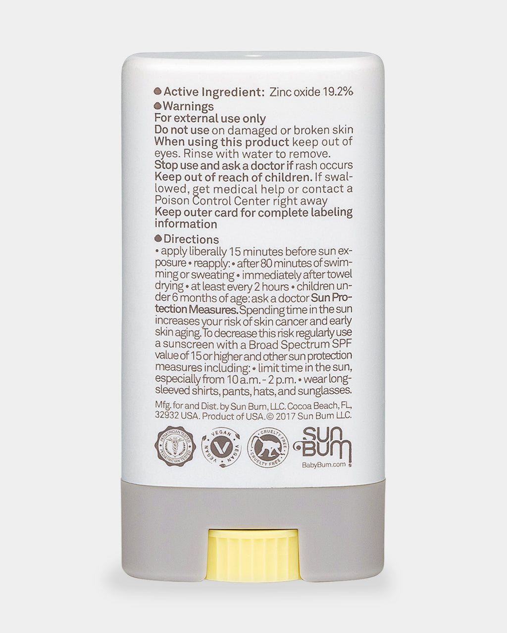 Baby Bum SPF 50 Mineral Sun Face Stick Sunscreen