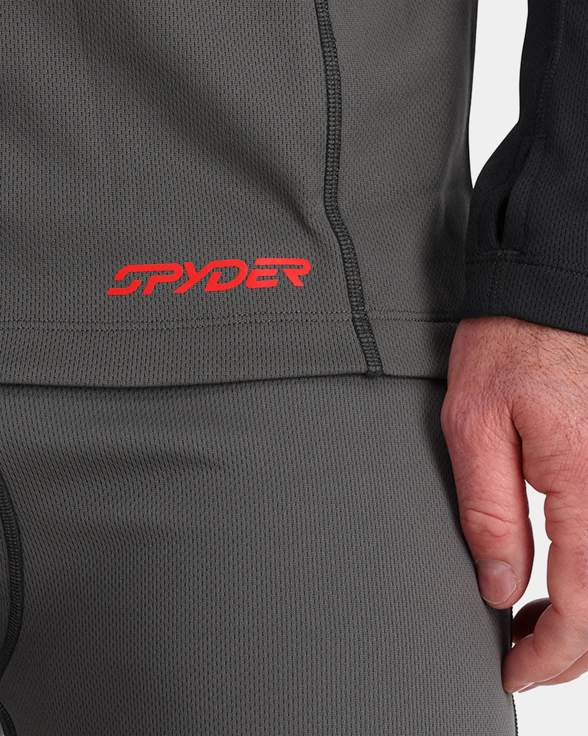 Mens Charger Half Zip Base Layer Long Sleeve T-Shirt