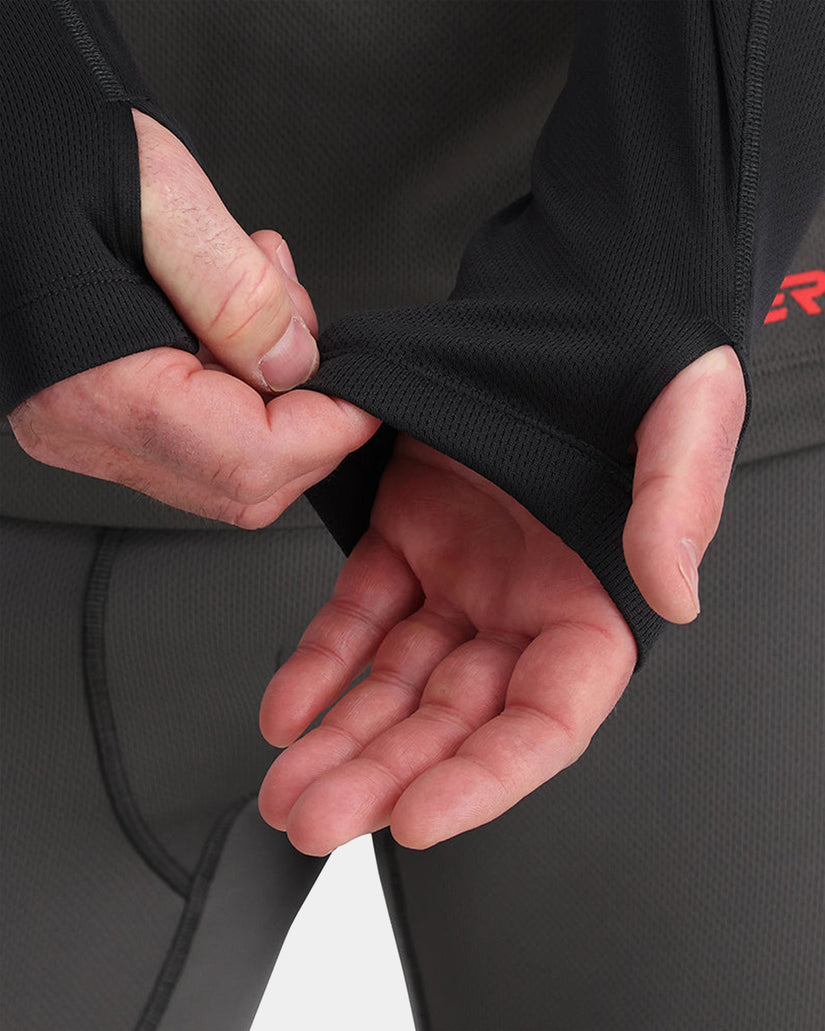 Mens Charger Half Zip Base Layer Long Sleeve T-Shirt