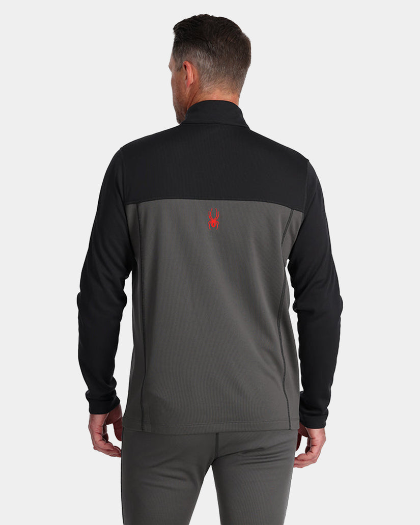 Mens Charger Half Zip Base Layer Long Sleeve T-Shirt