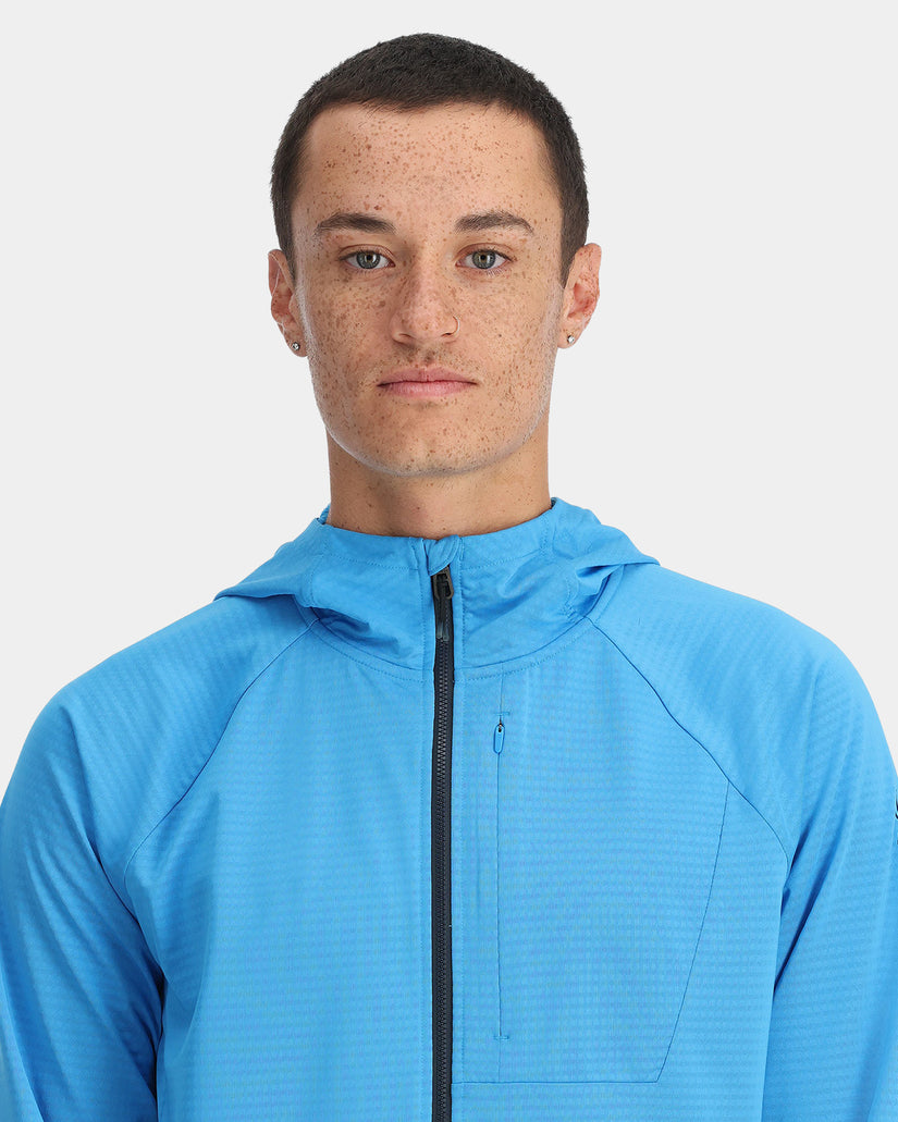 Mens Gridweb Zip Up Hooded Jacket