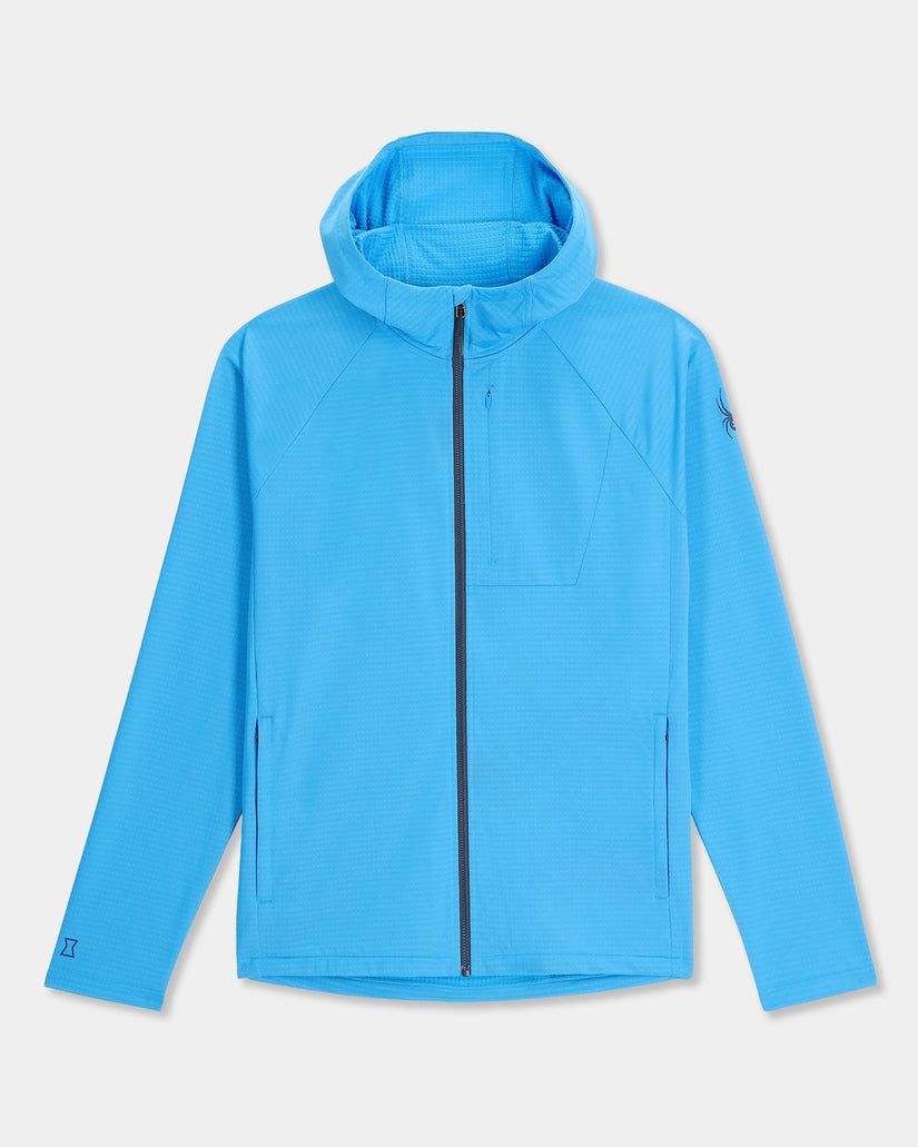 Mens Gridweb Zip Up Hooded Jacket