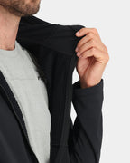 Mens Gridweb Zip Up Hooded Jacket