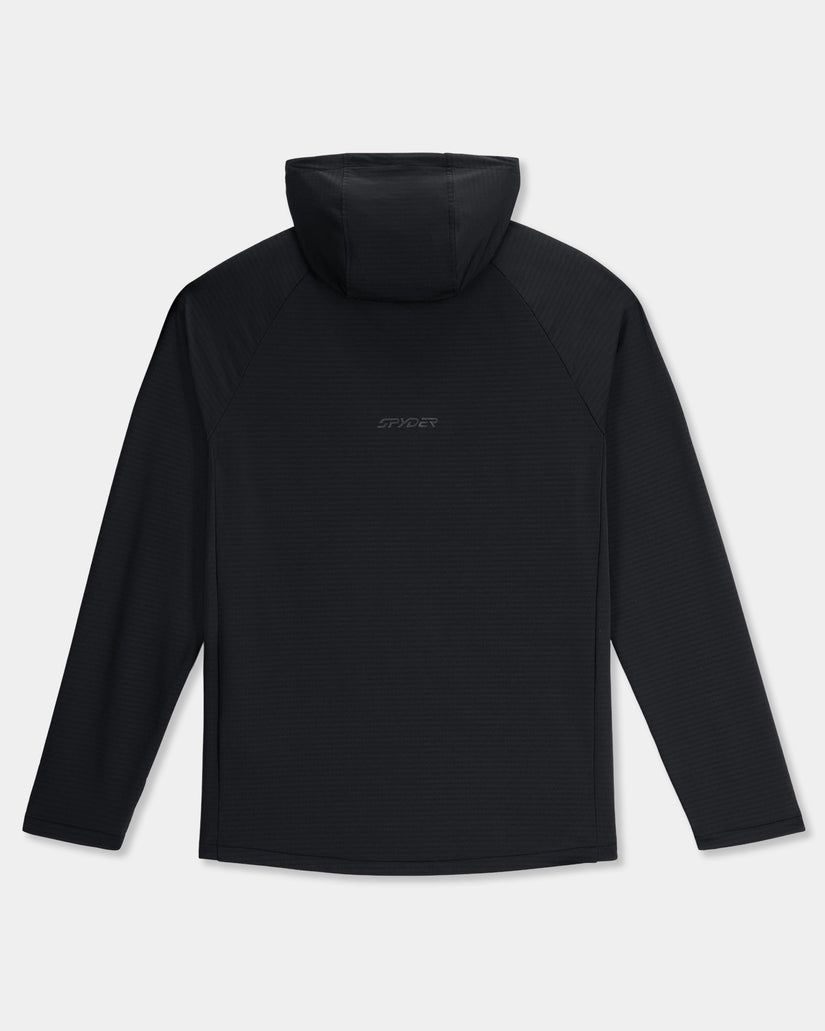 Mens Gridweb Zip Up Hooded Jacket