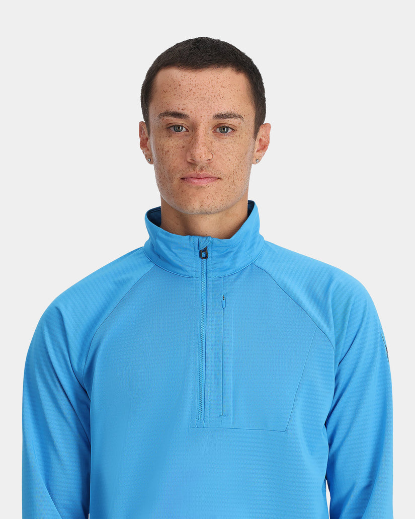 Mens Gridweb Half Zip Fleece Jumper