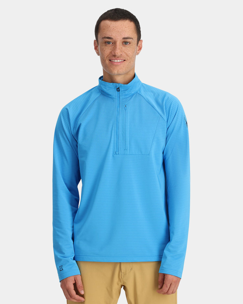 Mens Gridweb Half Zip Fleece Jumper