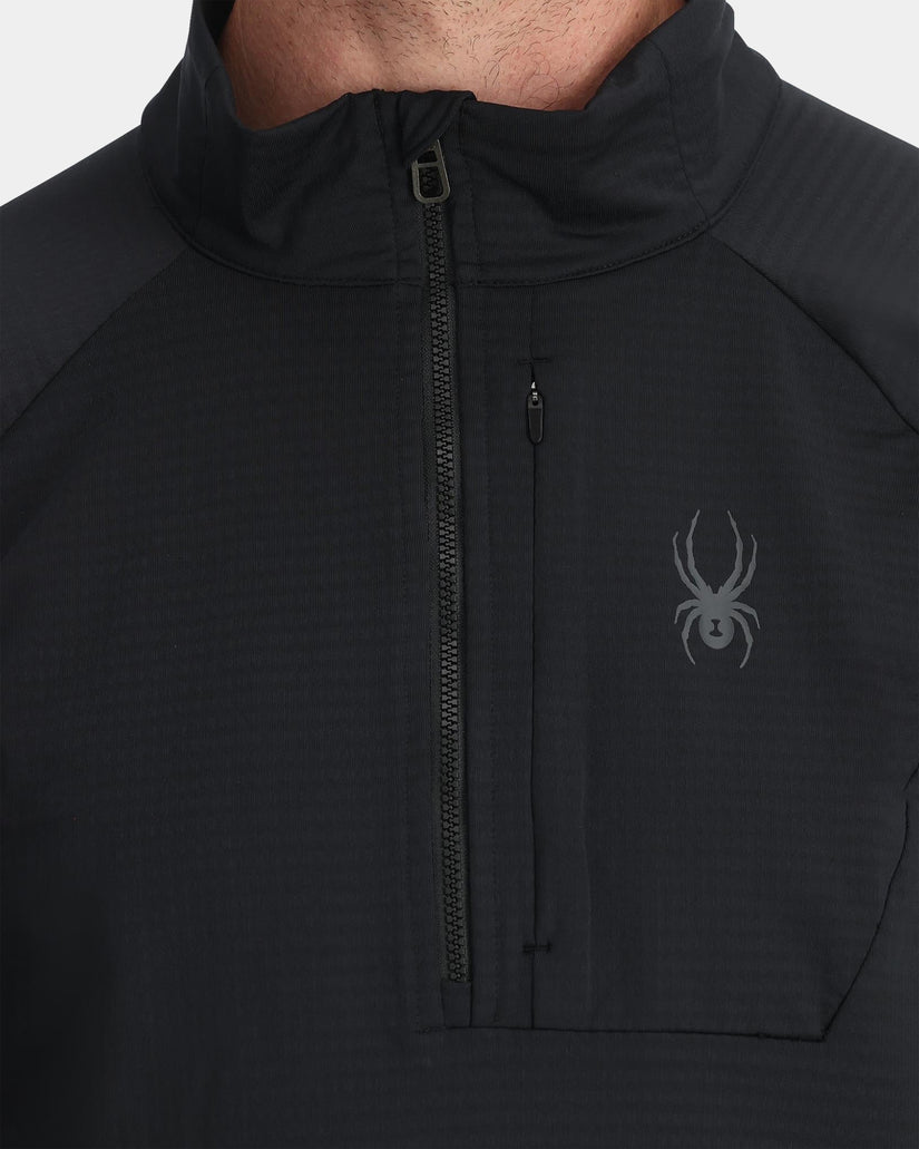 Mens Gridweb Half Zip Fleece Jumper