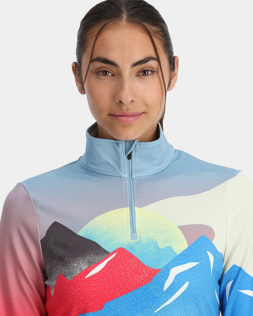 Womens Vivid Half Zip Jumper