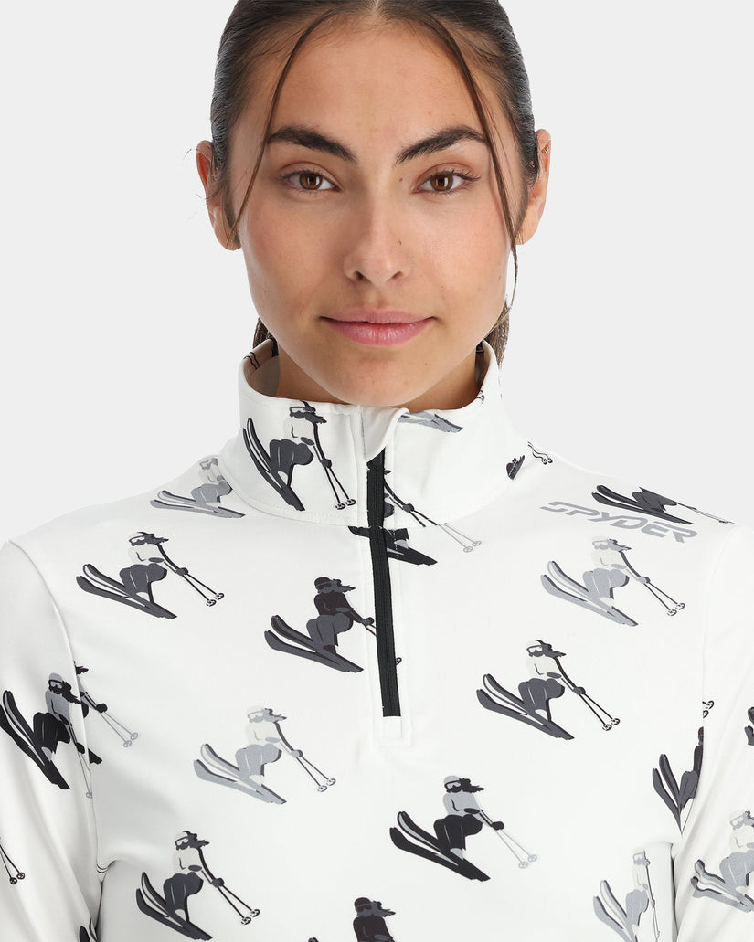 Womens Vivid Half Zip Jumper