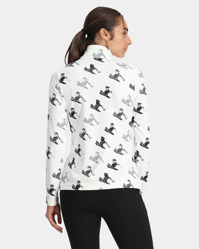 Womens Vivid Half Zip Jumper