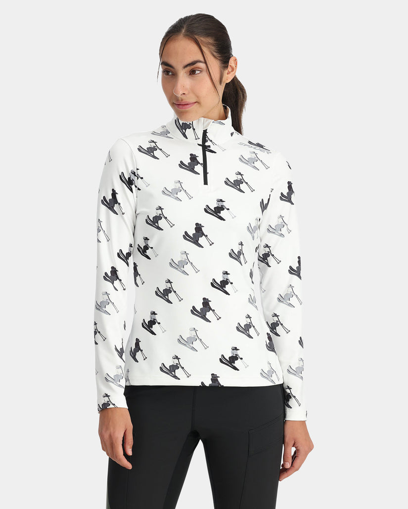 Womens Vivid Half Zip Jumper