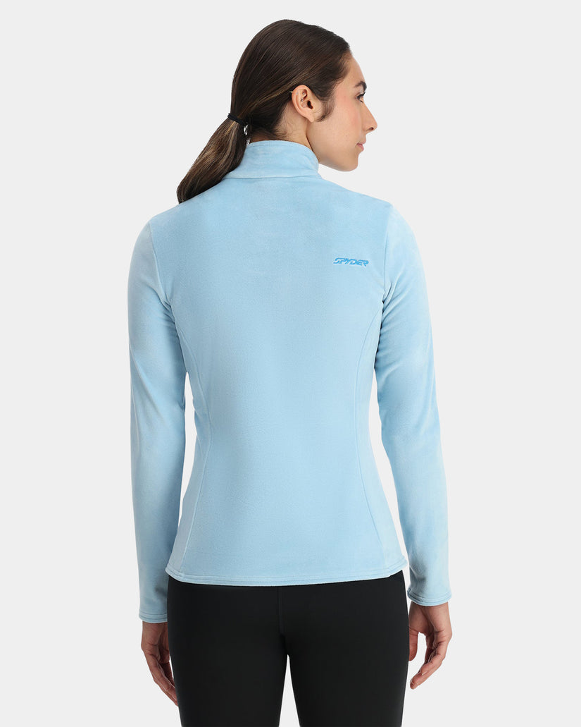 Womens Shimmer Bug Half Zip Fleece Jumper