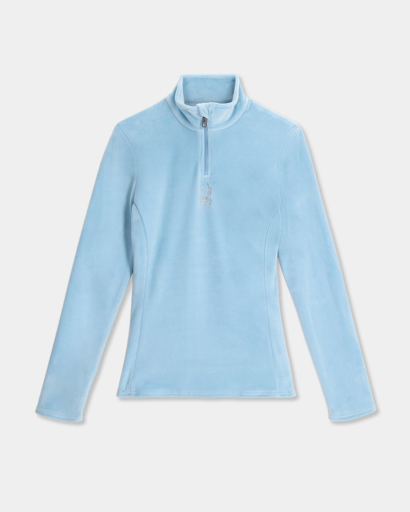 Womens Shimmer Bug Half Zip Fleece Jumper