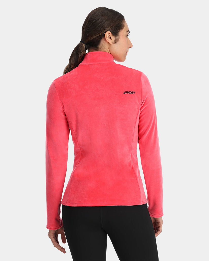 Womens Shimmer Bug Half Zip Fleece Jumper