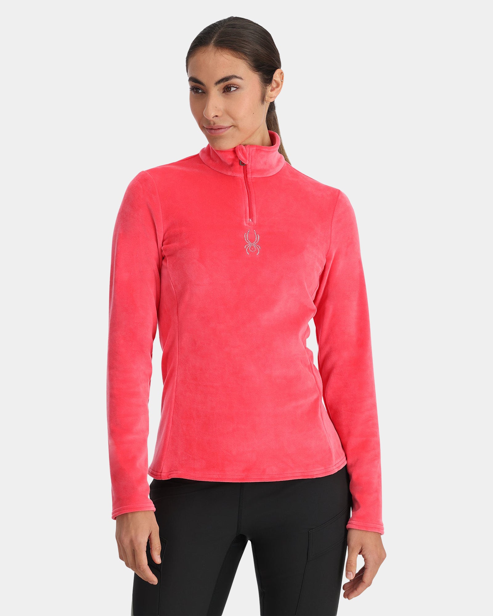 Womens Shimmer Bug Half Zip Fleece Jumper