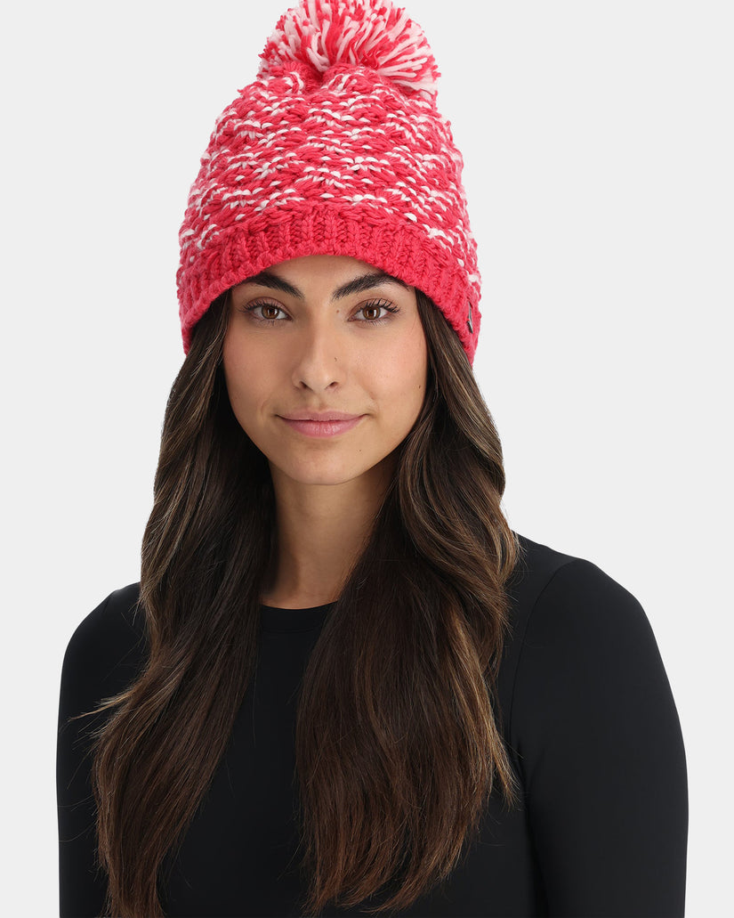 Womens Brrr Berry Pom Beanie