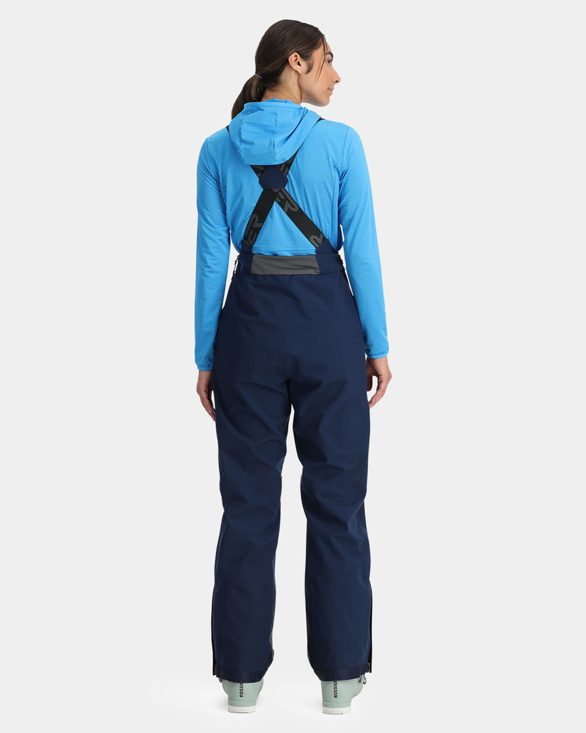 Womens Solitaire Bib Shell Snow Pants