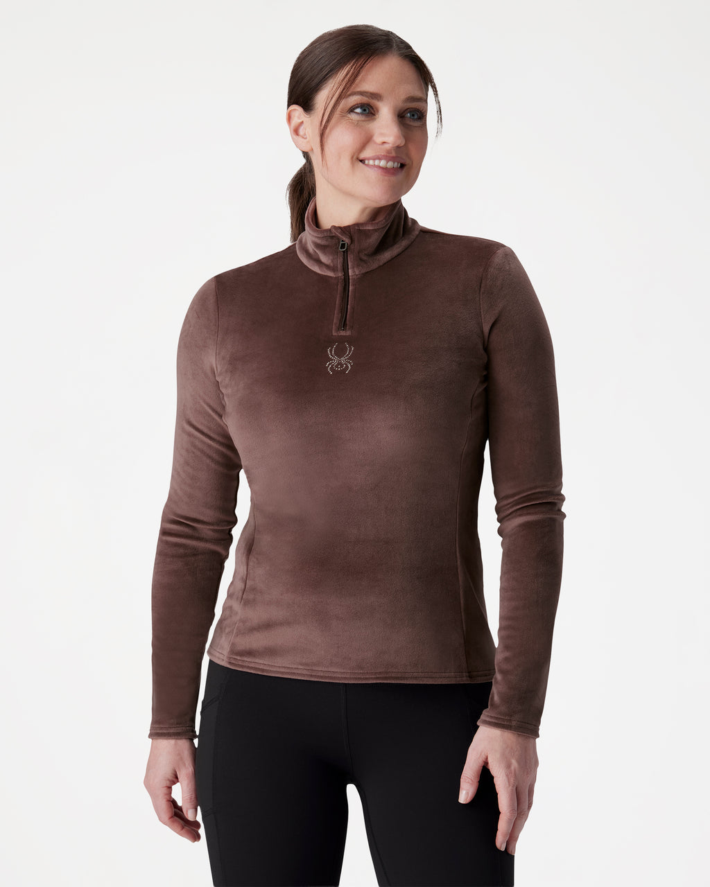 Womens Shimmer Bug Crew Neck