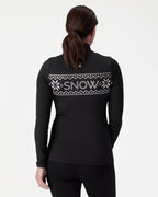 Womens Vivid Half-Zip Crew Neck
