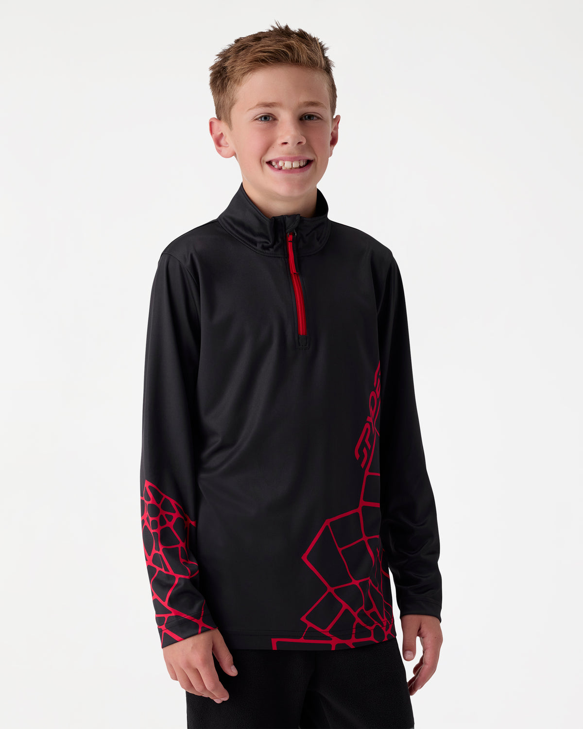 Big Boys Jacobs Half-Zip Long Sleeve Top
