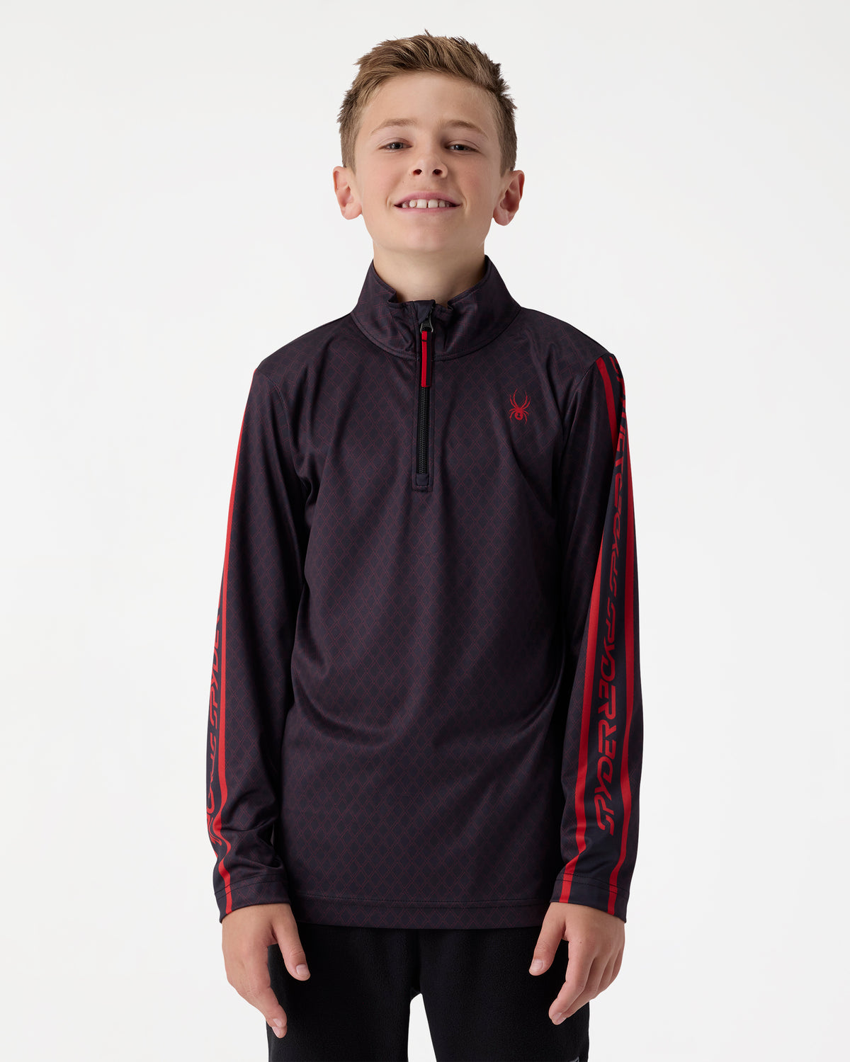 Big Boys Jacobs Half-Zip Long Sleeve Top