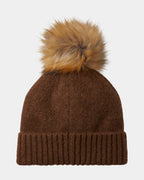 Womens Plait Pom Hat