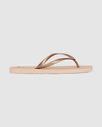 WOMENS CLASSIC ROSE TAN THONGS