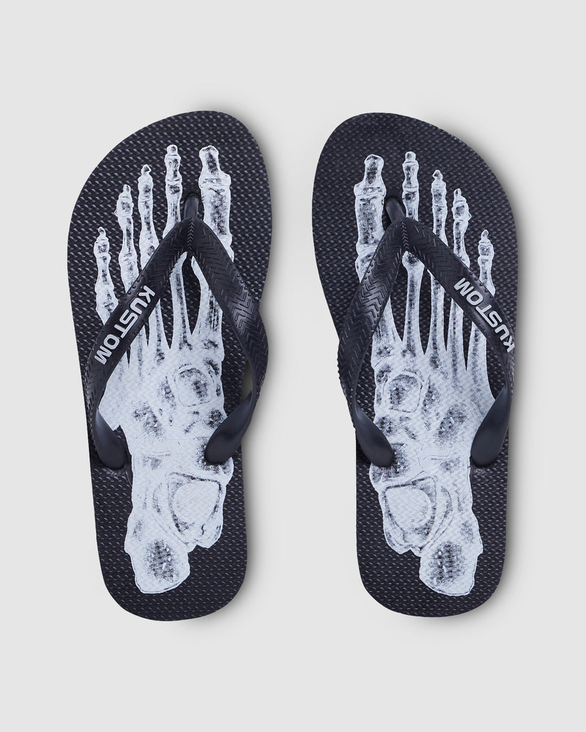 Mens Blend Skeleton Thongs