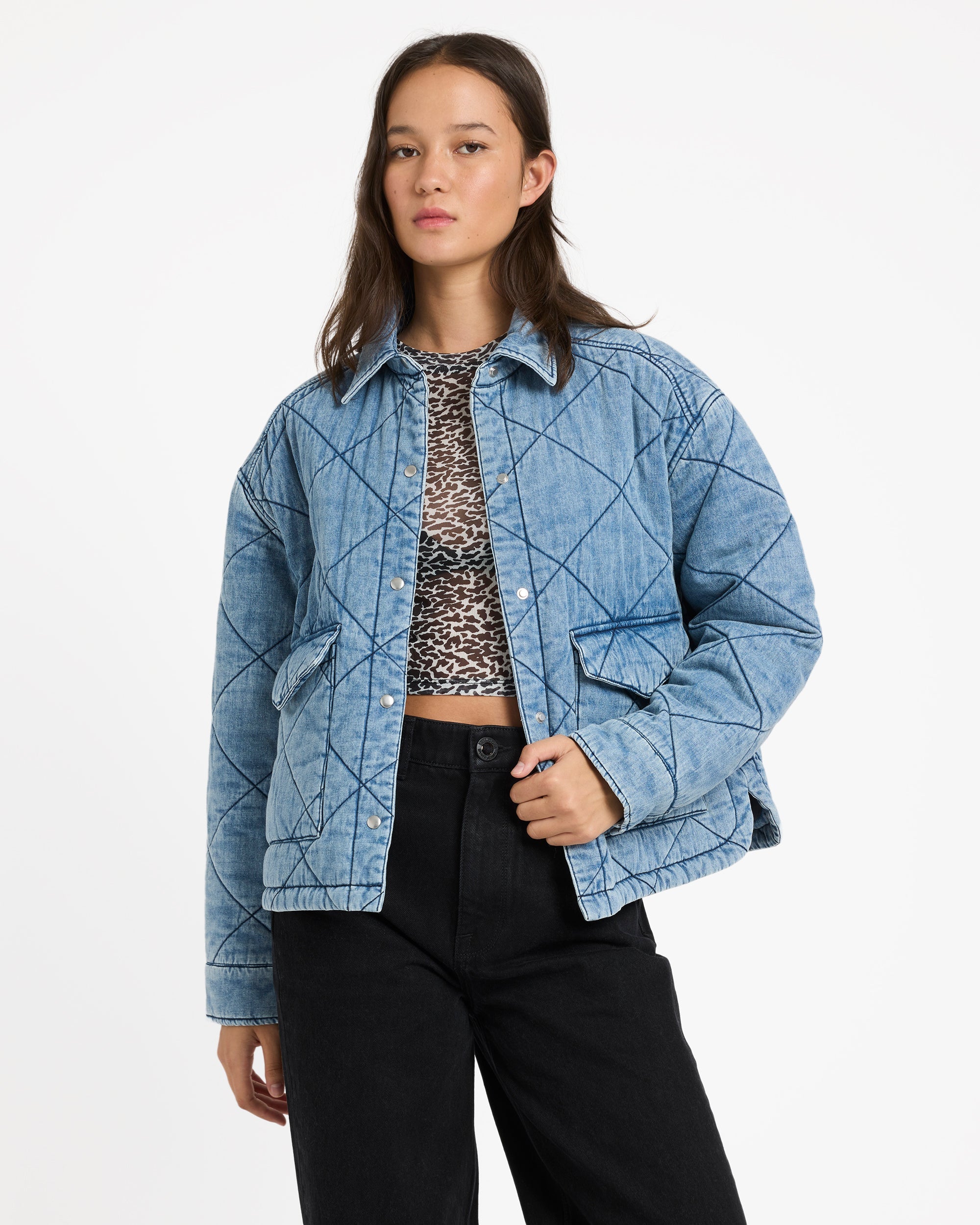 Womens Qc Ramps Quilted Jacket