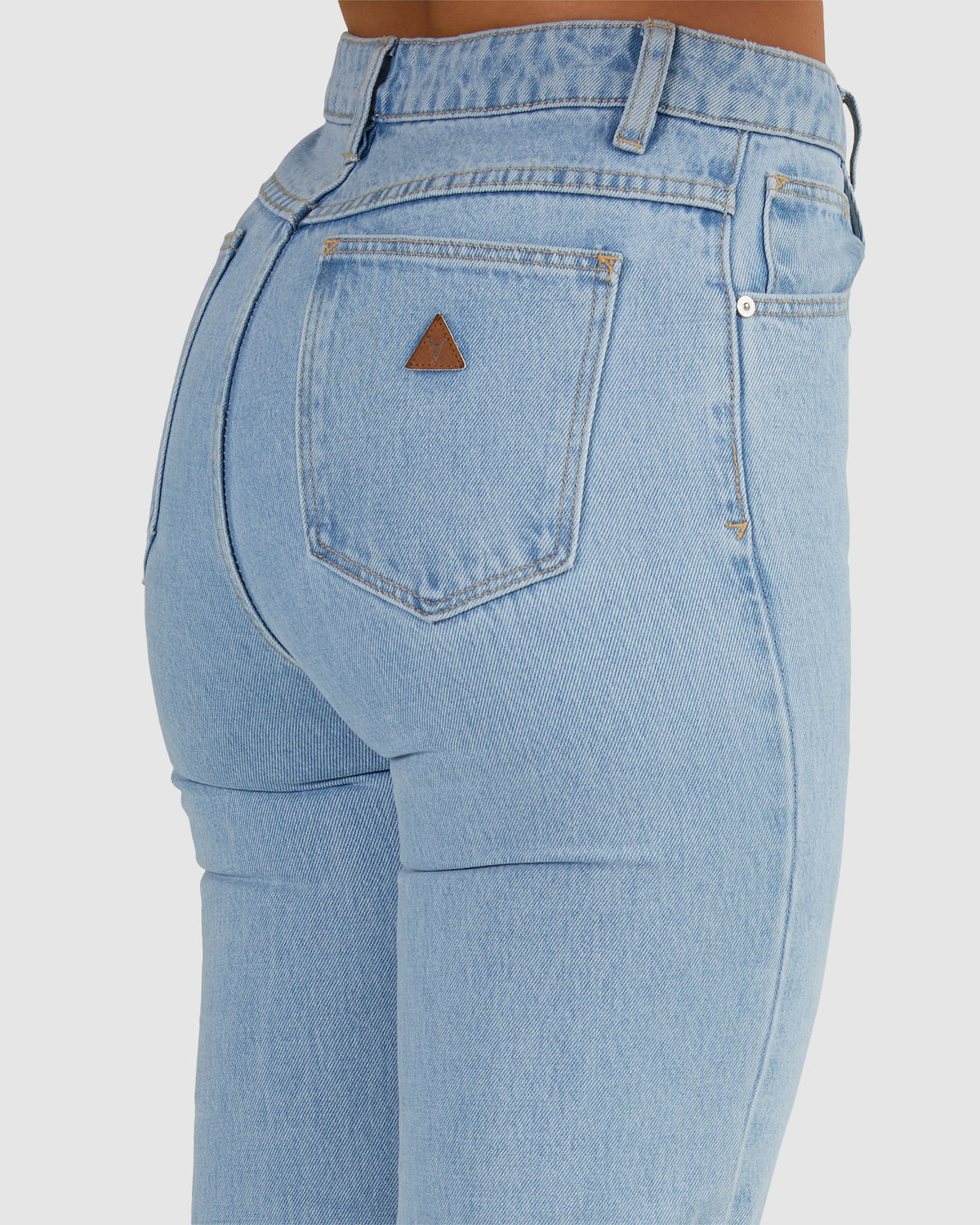 Womens A 94 High Straight Denim Jeans