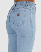 Womens A 94 High Straight Denim Jeans