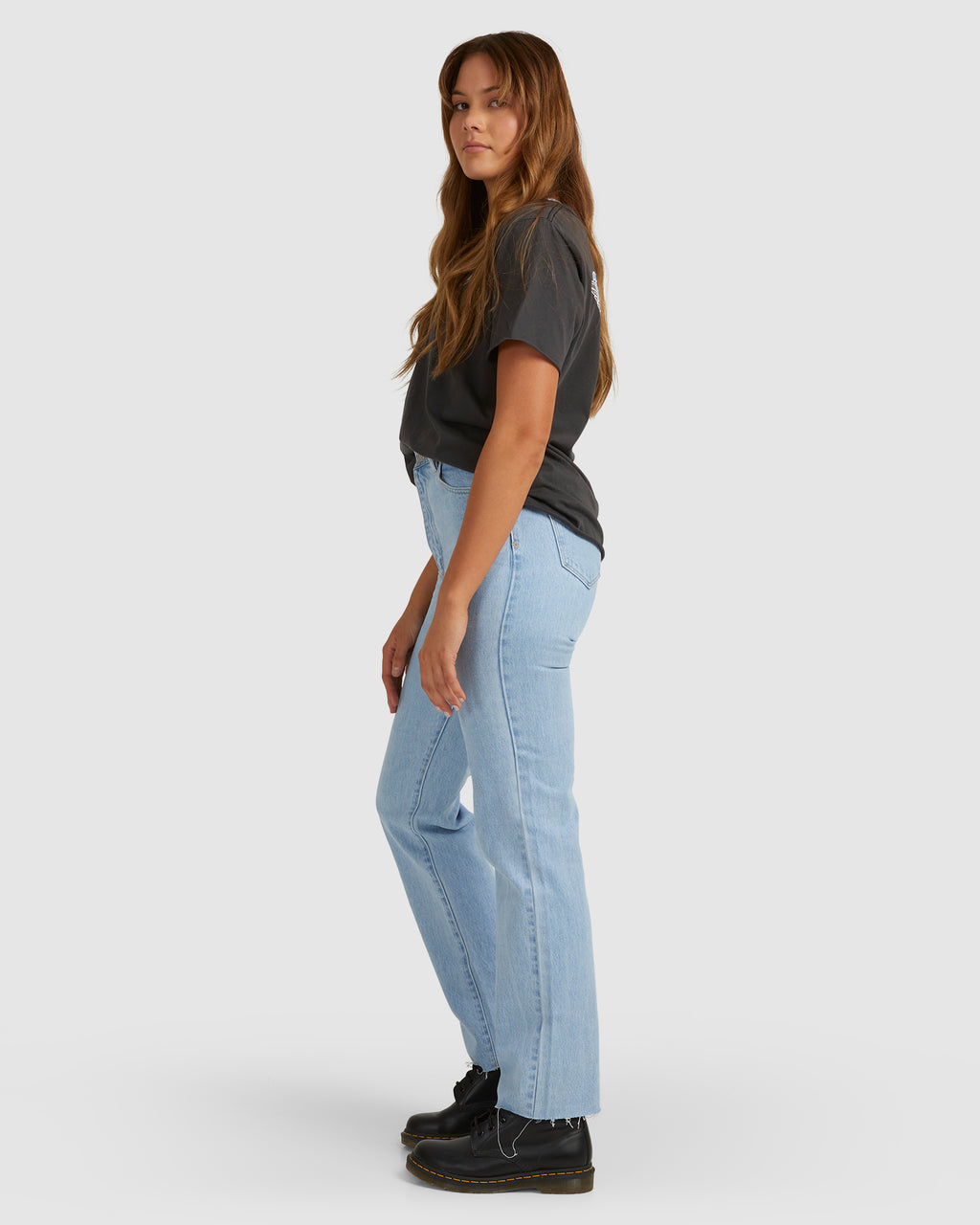 Womens A 94 High Straight Denim Jeans