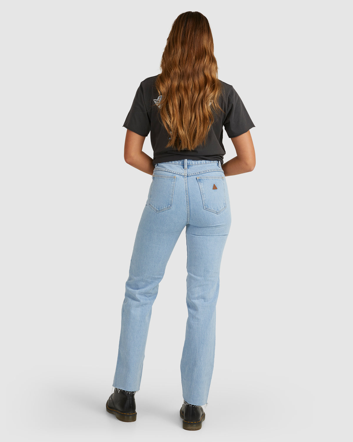 Womens A 94 High Straight Denim Jeans