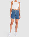 Womens Claudia Cut Off Denim Shorts