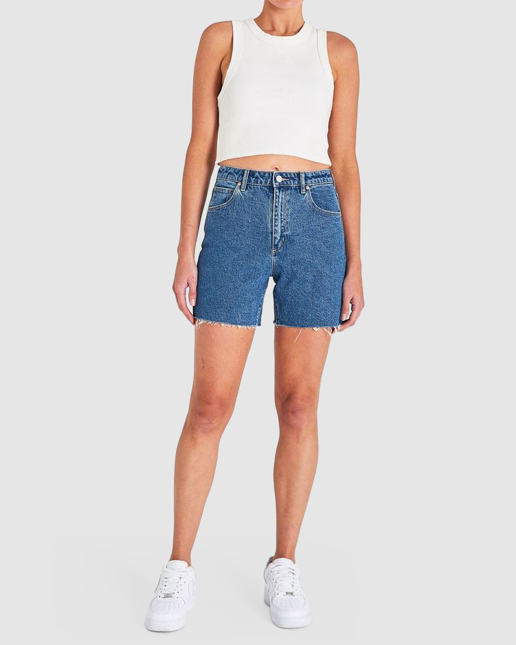 Womens Claudia Cut Off Denim Shorts