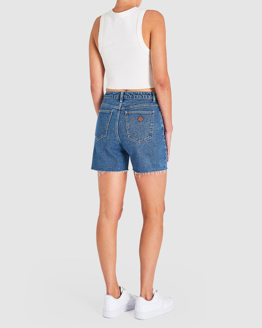Womens Claudia Cut Off Denim Shorts