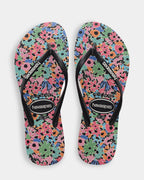 SLIM FLORAL ROMANTIC THONGS