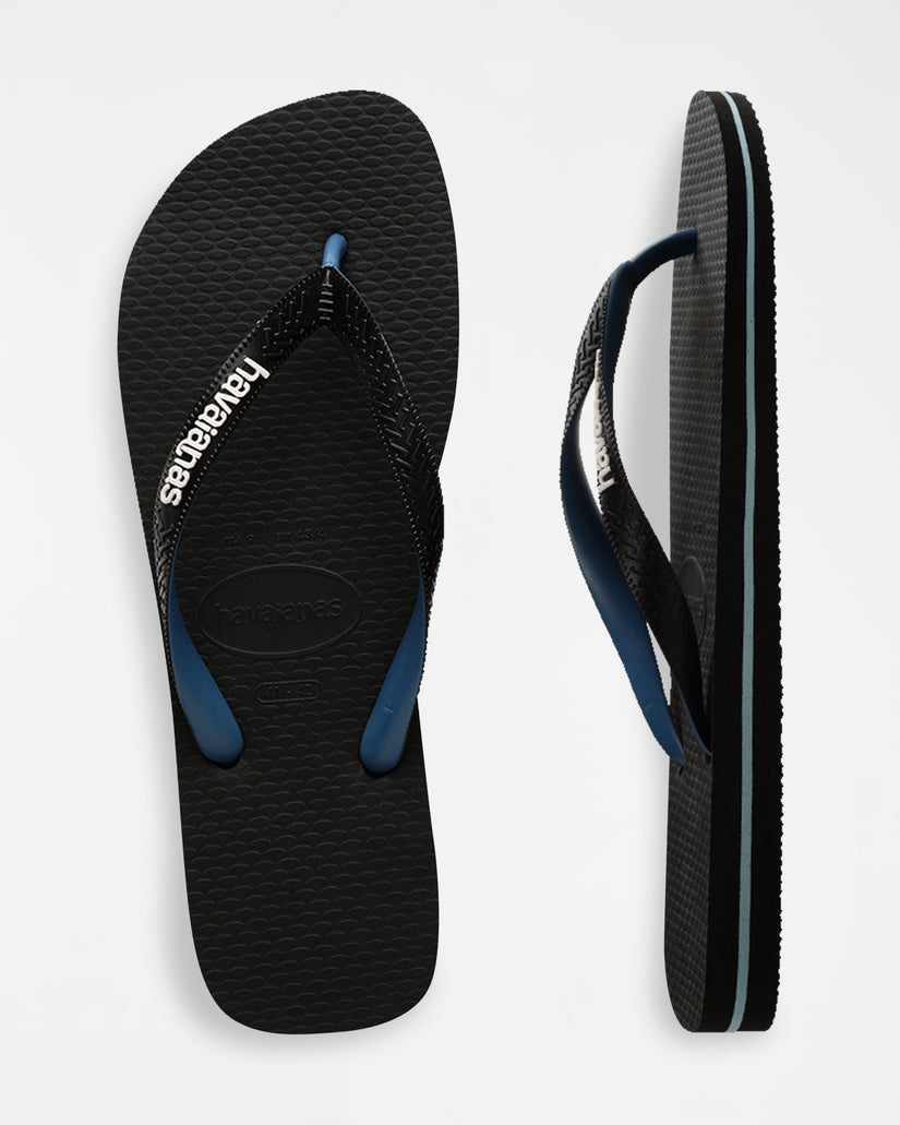 KIDS 2-7 RUBBER LOGO BLACK BLUE