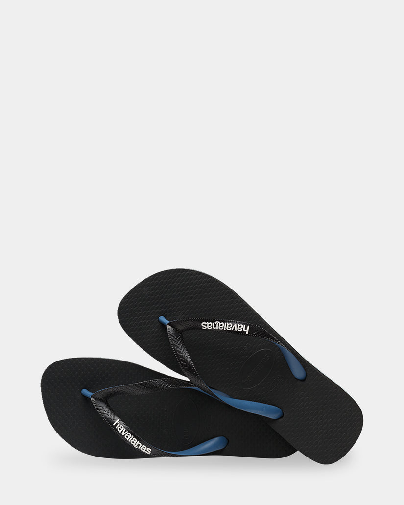 KIDS 2-7 RUBBER LOGO BLACK BLUE