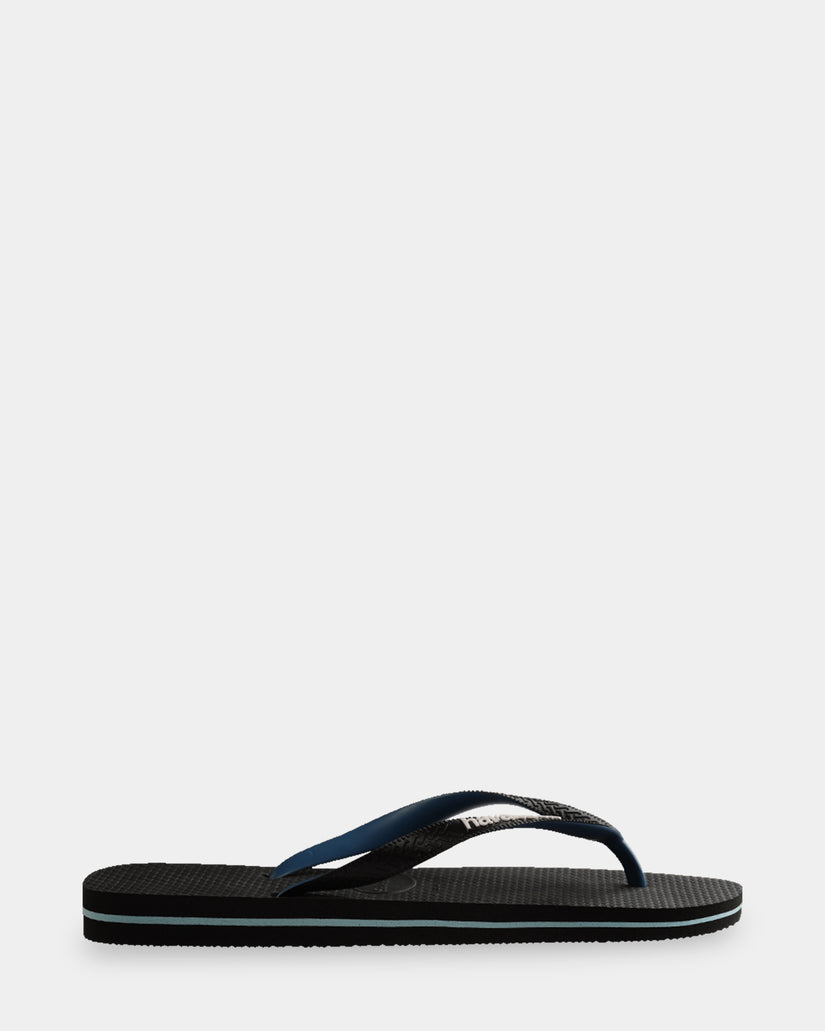 KIDS 2-7 RUBBER LOGO BLACK BLUE