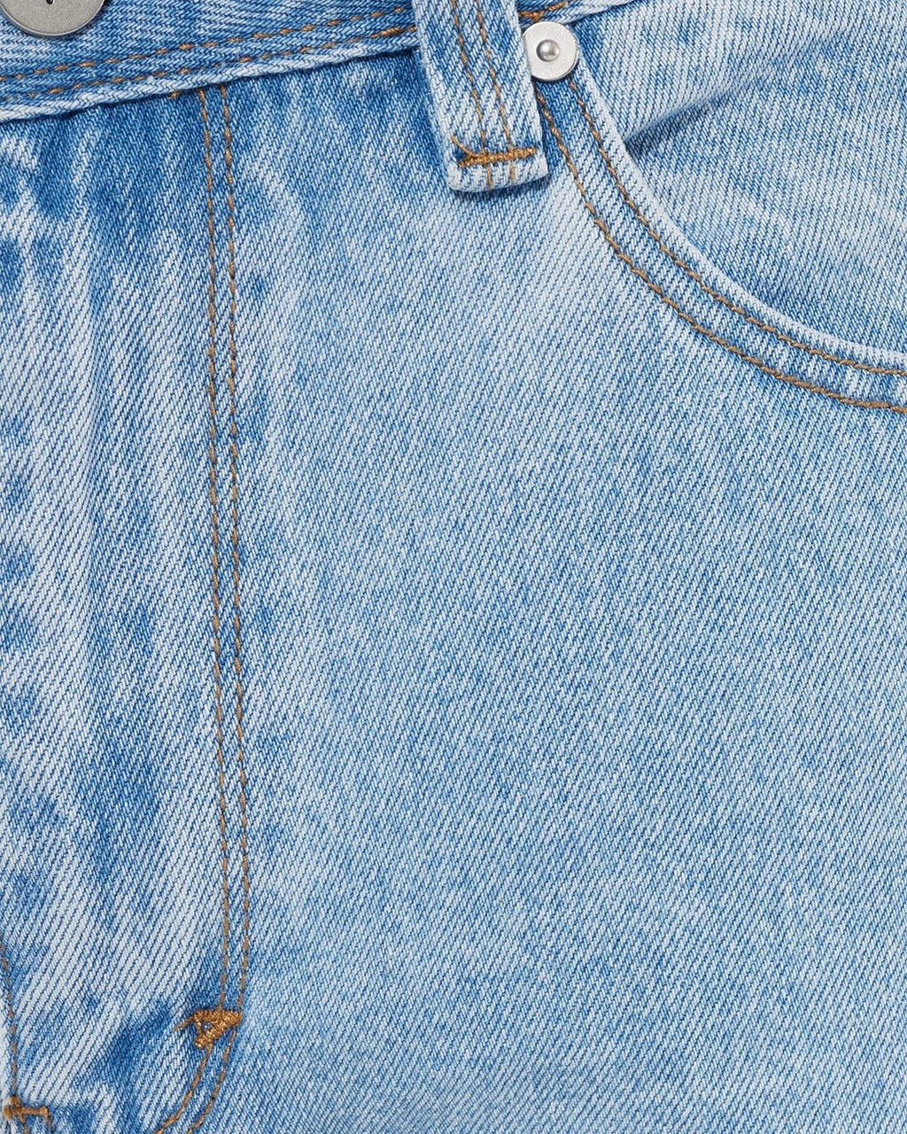 Mens Cropped Straight Denim Jeans